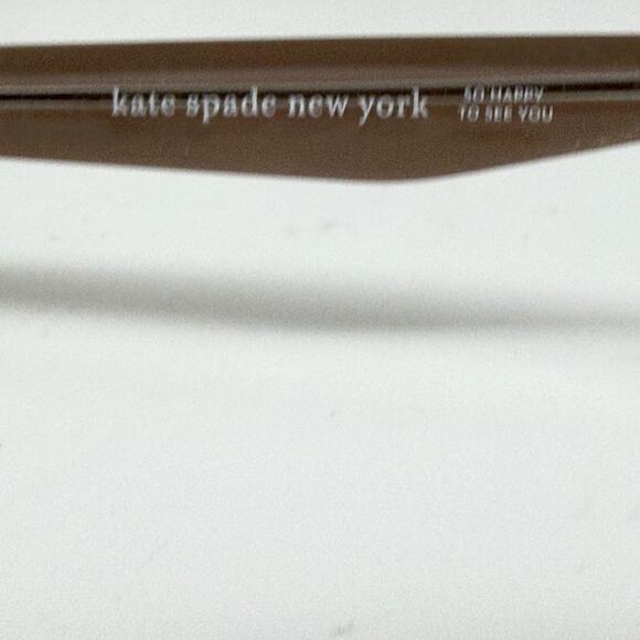 Kate Spade Bronwen KB7 Light Brown on Clear Eyeglasses Frame w/ Flexhinge H19375 - Picture 6 of 7
